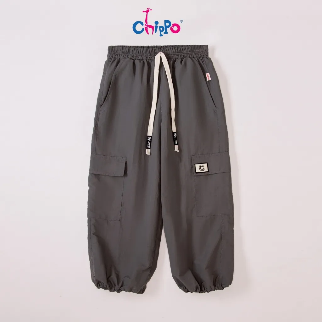 Ảnh Quần gió bé trai CHIPPO chất liệu mềm co gian tốt cho bé từ 4 đến 14 Tuổi(14-40Kg) QG chữ C 1