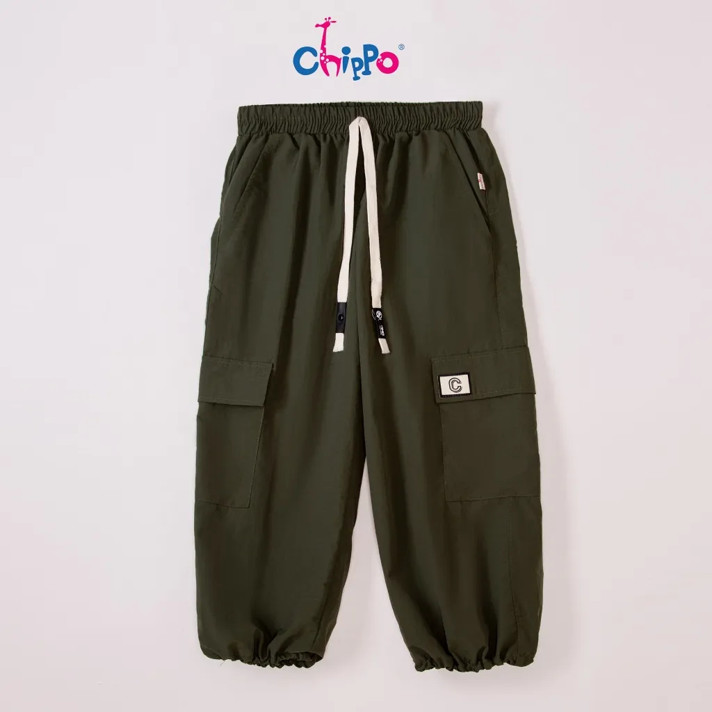 Ảnh Quần gió bé trai CHIPPO chất liệu mềm co gian tốt cho bé từ 4 đến 14 Tuổi(14-40Kg) QG chữ C 2