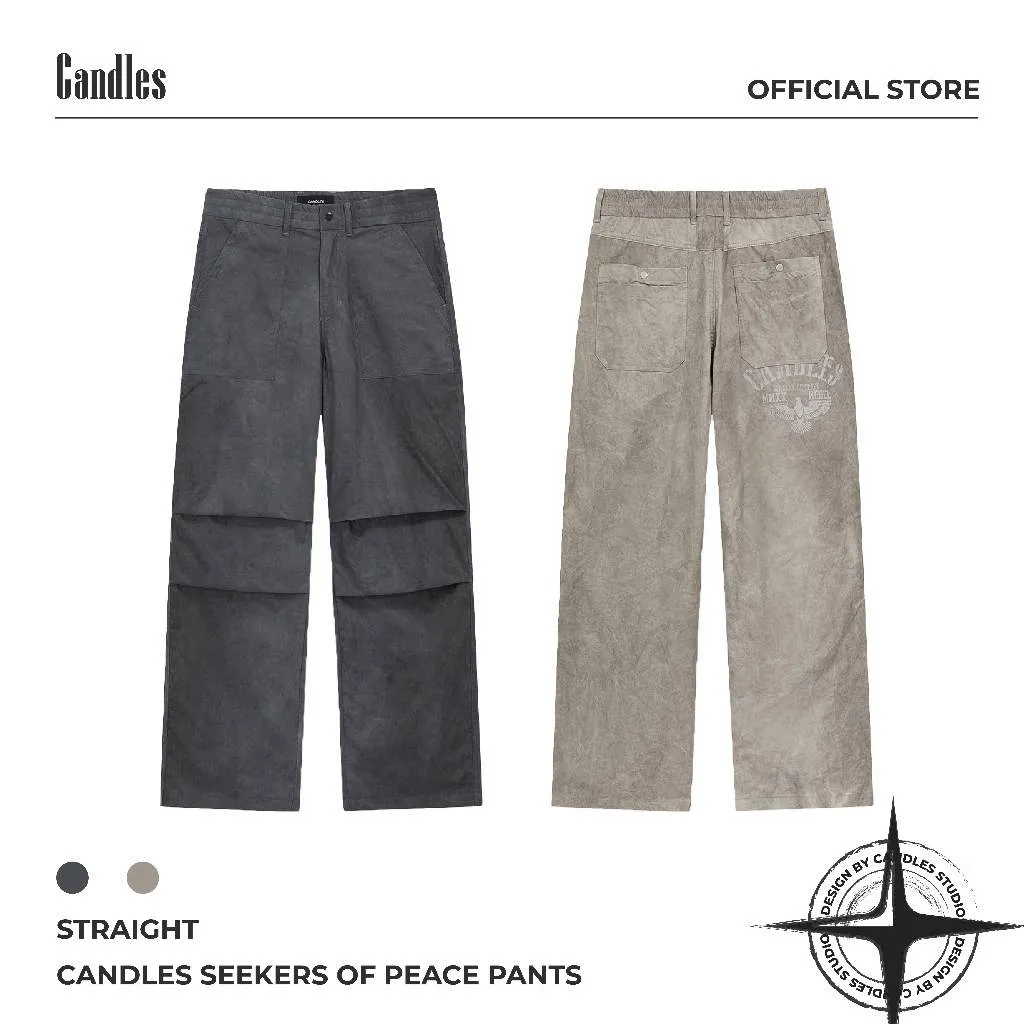 Ảnh Quần Gió Candles Seekers of Peace Straight Unisex 1