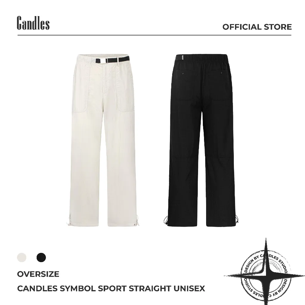 Ảnh Quần Gió Candles Symbol Sport Straight Unisex 1