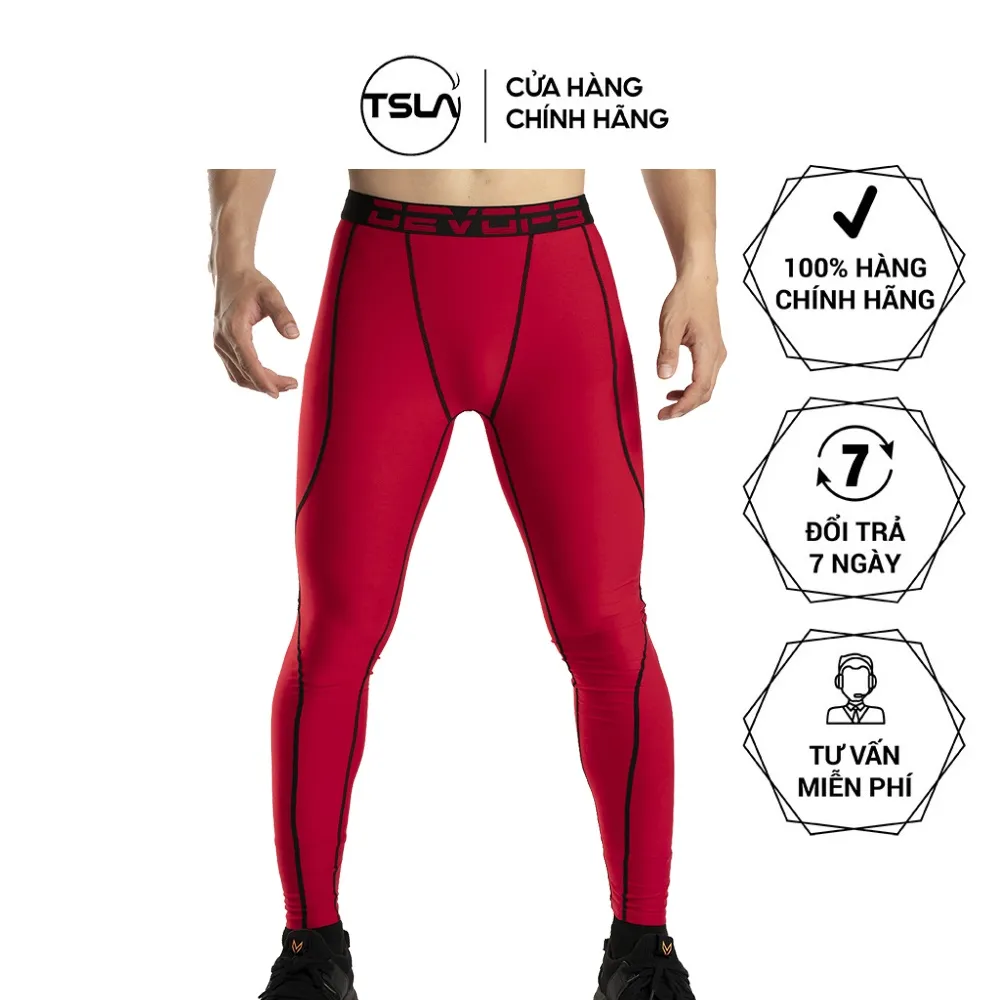 Ảnh Quần giữ nhiệt nam LÓT LÔNG legging nhẹ thoáng khí siêu ấm co giãn tập thể thao mùa đông DET1023 1