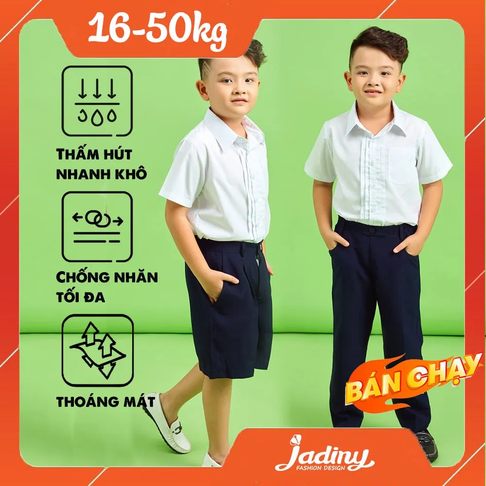 Ảnh Quần học sinh bé trai cấp 1, cấp 2 , chất liệu thoáng mát hút mồ hồi, ít nhăn, đứng form Jadiny 1
