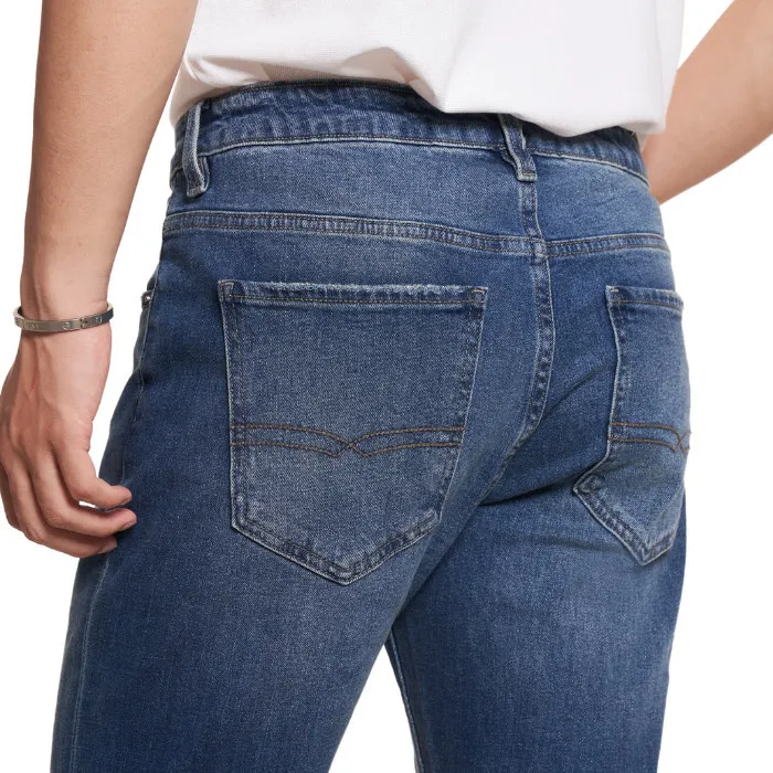 Ảnh Quần jean Basic Nam ống đứng Ninomaxx 2407019 3