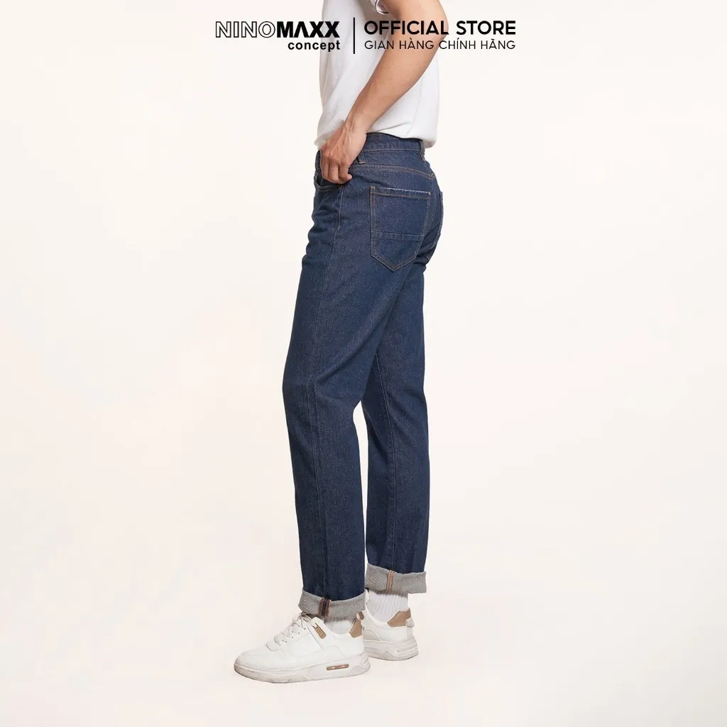 Ảnh Quần jean Basic Nam ống đứng Ninomaxx 2407021 1