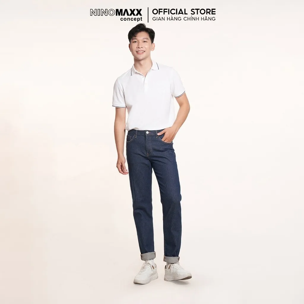Ảnh Quần jean Basic Nam ống đứng Ninomaxx 2407021 3