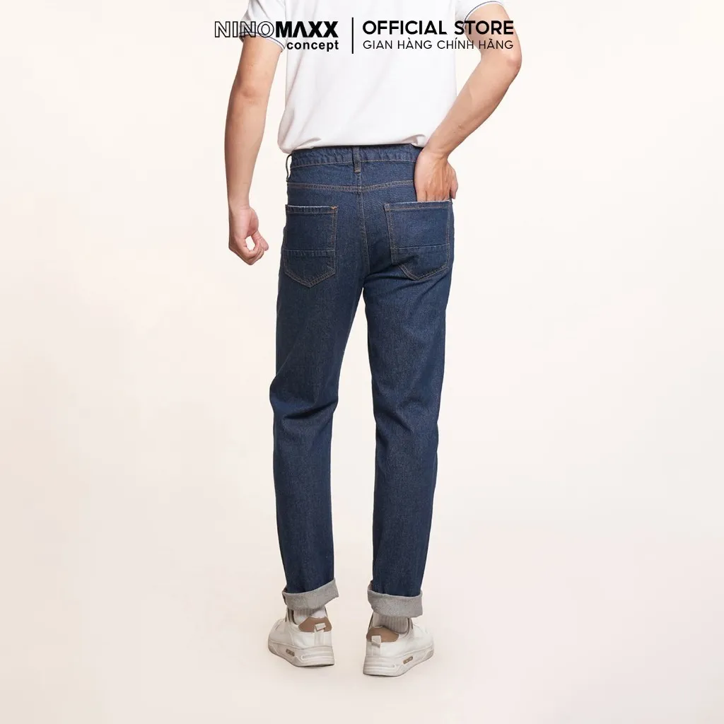 Ảnh Quần jean Basic Nam ống đứng Ninomaxx 2407021 4