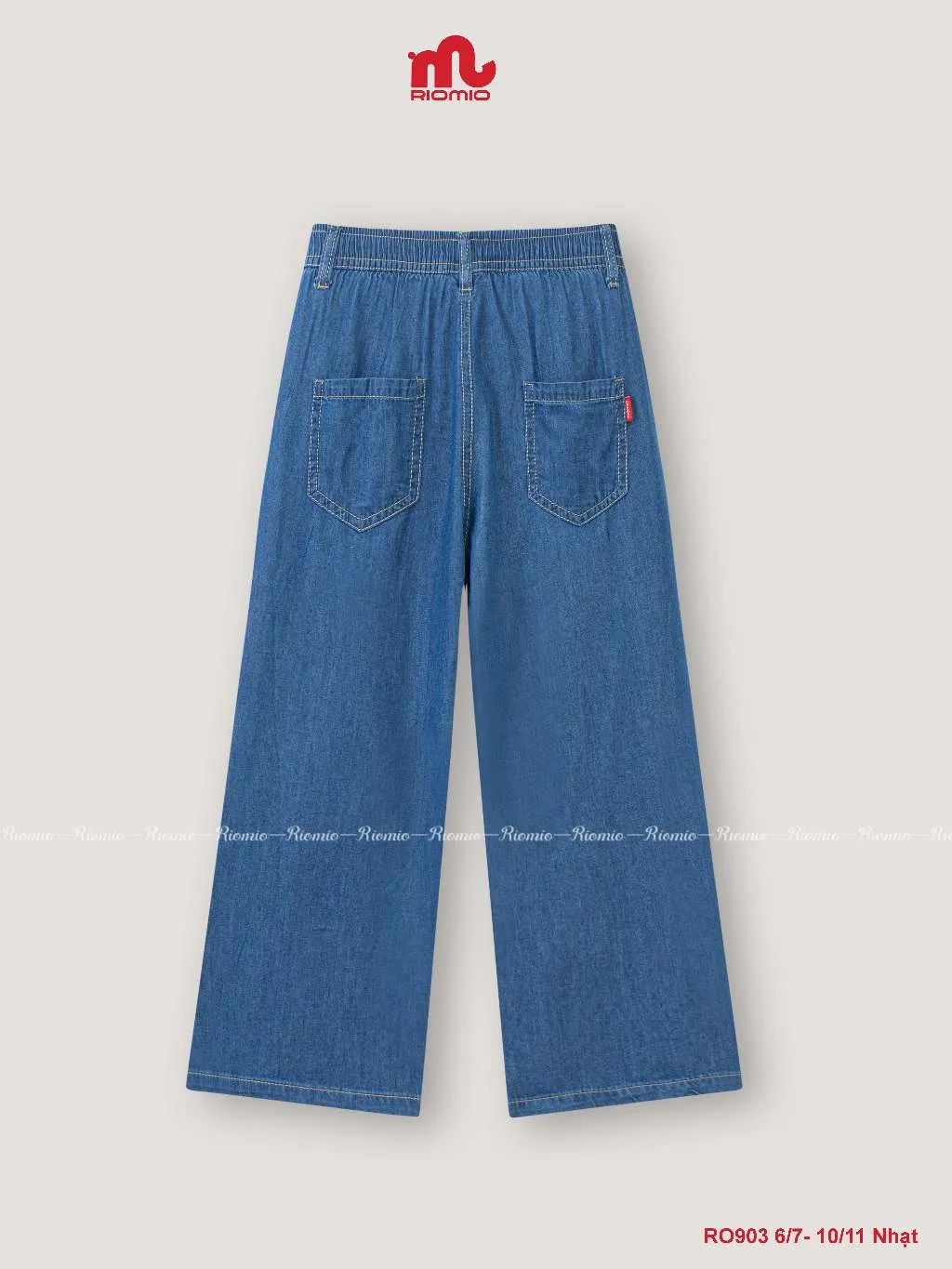 Ảnh Quần jean bé gái ellie Riomio  quần ống suông chất liệu cotton USA mềm mịn-RO903 4