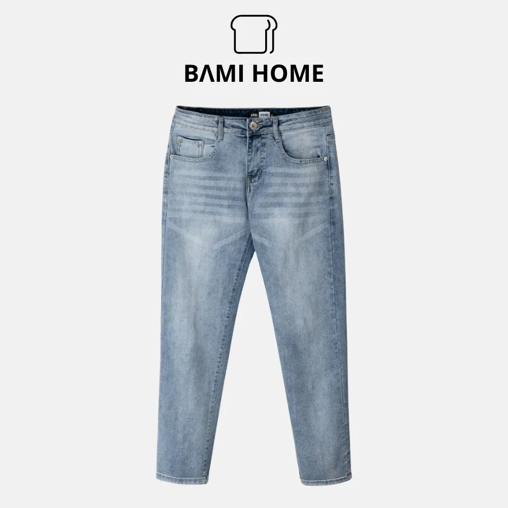 Ảnh Quần jean nam BAMI HOME chất liệu jean cotton co giãn tốt form skinny QJ06 1