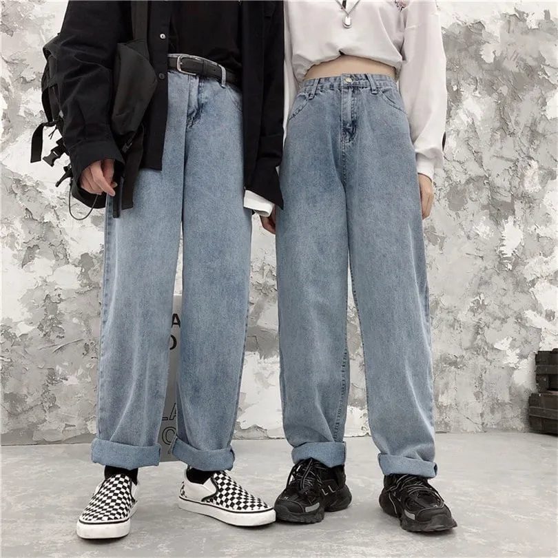 Ảnh Quần jean nam ELNIDO ống rộng chất vải jean co giãn nhẹ cao cấp không nhăn xù dáng baggy Hàn Quốc EDQJ-01 3