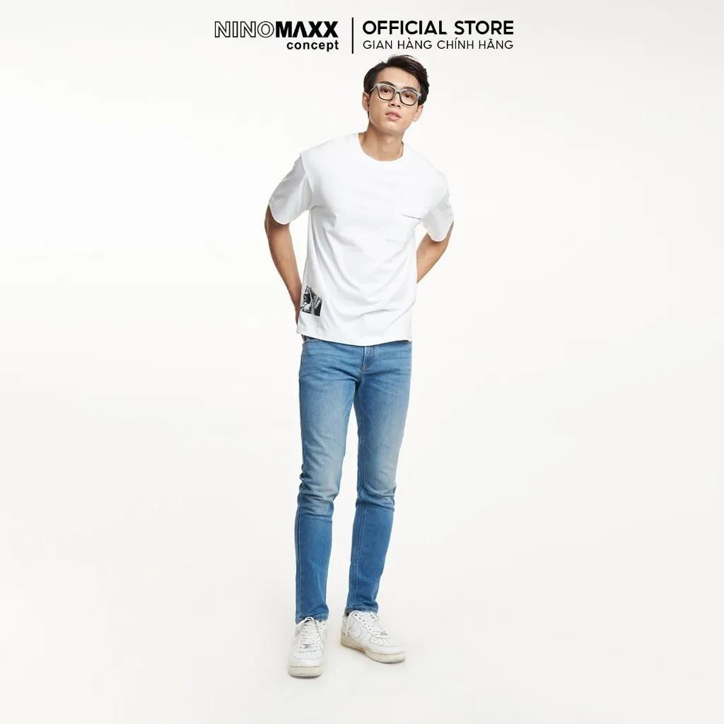 Ảnh Quần Jean Nam Ninomaxx Dài Cao Cấp 2207015 1