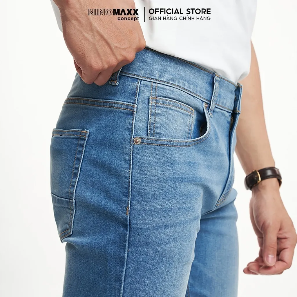 Ảnh Quần Jean Nam Ninomaxx Dài Cao Cấp 2207015 3
