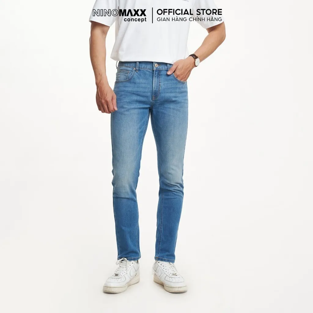 Ảnh Quần Jean Nam Ninomaxx Dài Cao Cấp 2207015 4