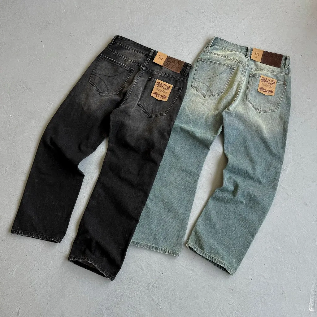 Ảnh Quần Jeans Candles Vintage Straight Unisex 3