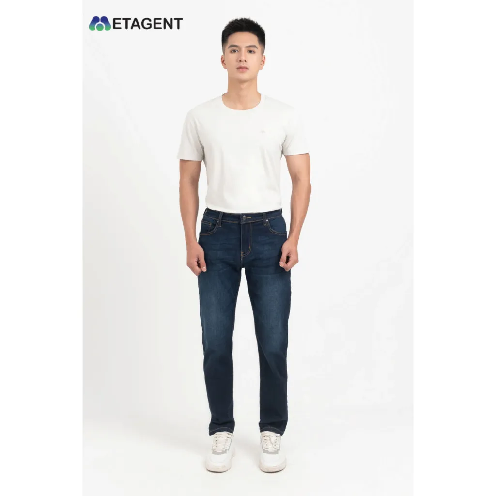 Ảnh Quần jeans nam dáng Regular Metagent MS 25E3826 1