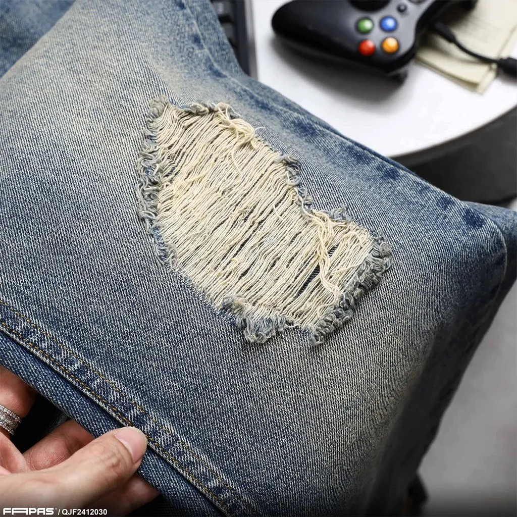 Ảnh Quần Jeans Nam Nest Chất Liệu Jean Đứng Form Straight Nest Chính Hãng Fapas 3