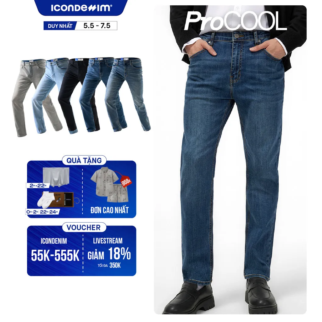 Đánh Giá Quần Jeans Nam PROCOOL ICONDENIM Slimfit Coolmax - Mát Lạnh, Thoải Mái