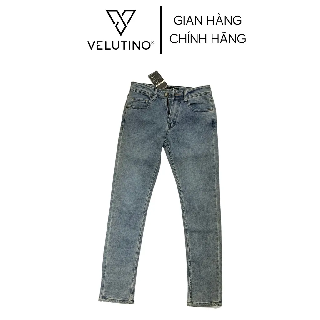 Ảnh Quần jeans nam Velutino cotton co giãn trẻ trung nam tính đen/xanh nhạt/xanh đậm 2