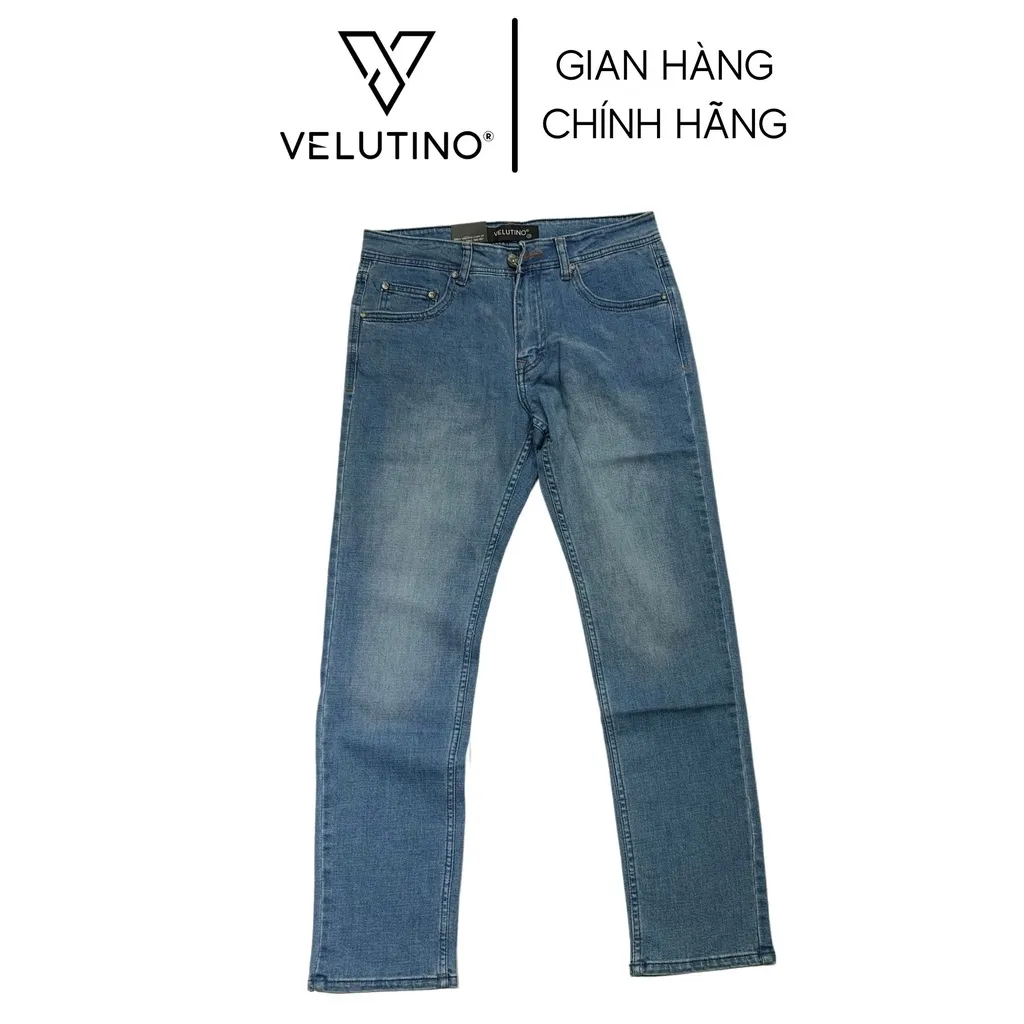 Ảnh Quần jeans nam Velutino cotton co giãn trẻ trung nam tính đen/xanh nhạt/xanh đậm 3