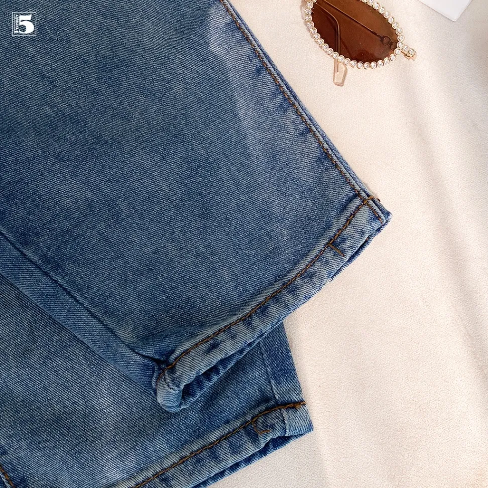Ảnh Quần Jeans nữ Twentyfive dáng badgy, cạp may bo, có 2 cúc trước cạp 6450 4