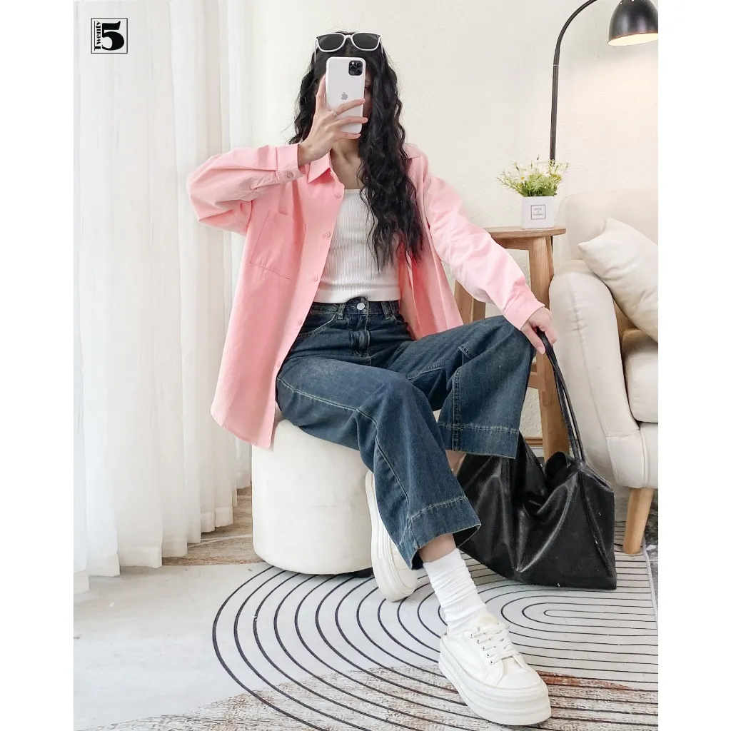 Ảnh Quần jeans nữ Twentyfive ống đứng mài đùi cạp cao tôn dáng 5706 3