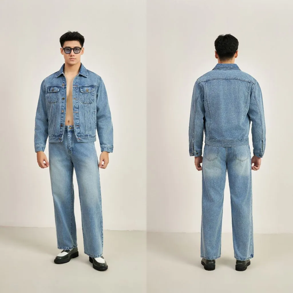 Ảnh Quần Jeans PEALO form Straight Fit chất liệu cao cấp 2