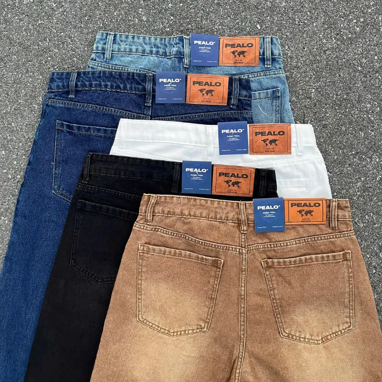 Ảnh Quần Jeans PEALO form Straight Fit chất liệu cao cấp 3