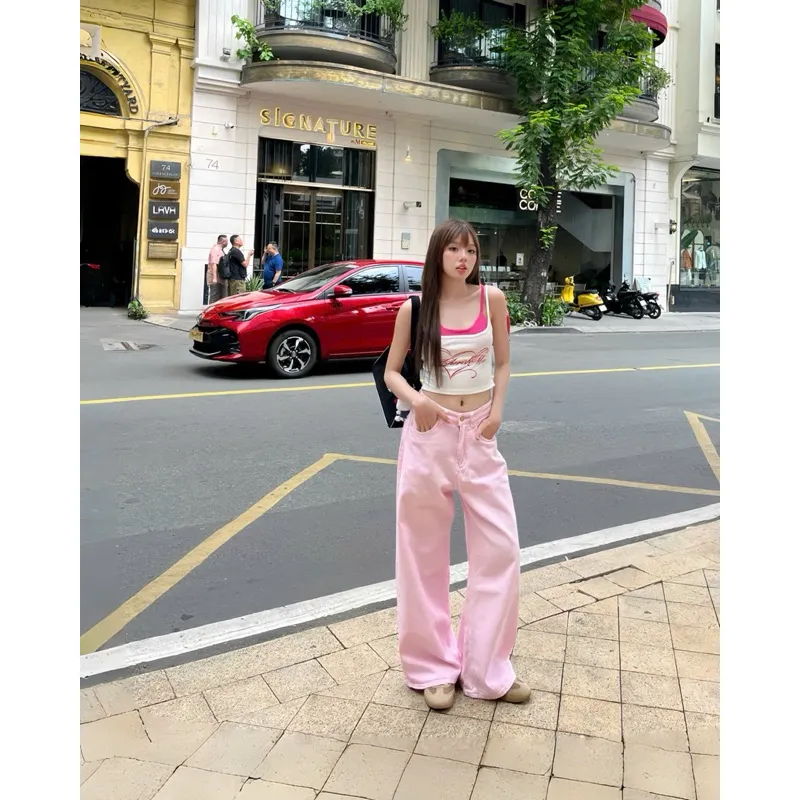 Ảnh Quần Jeans wash 𝐊𝐢𝐥𝐥𝐬𝐲𝐬𝐭𝐞𝐦 ống rộng New Jean quần bò wash màu unisex thời trang nam nữ 4