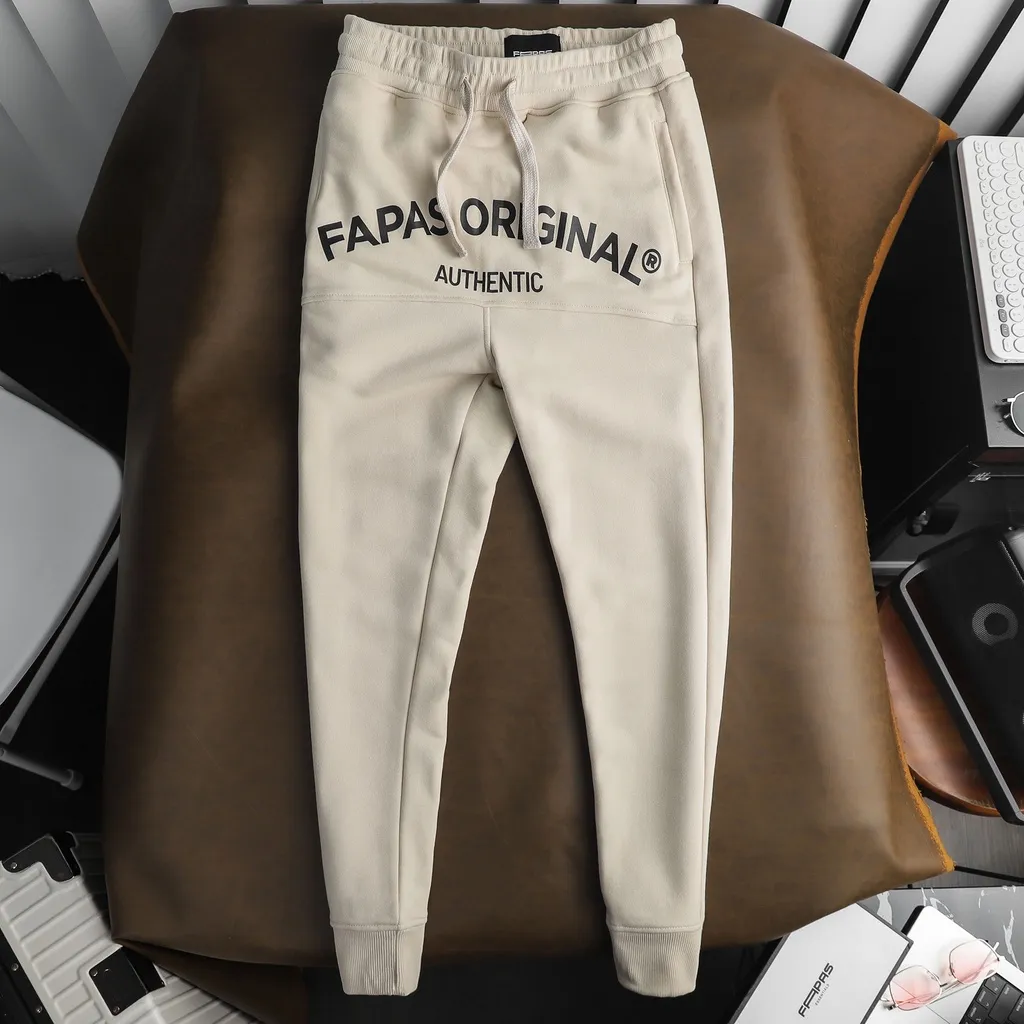 Ảnh Quần Jogger Fapas Jordin Phom Regular Chất Vải Cá Sấu Chống Nhăn Cao Cấp 2