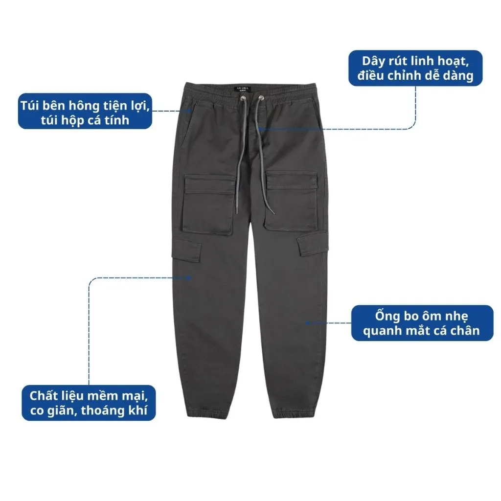 Ảnh Quần Jogger Kaki AKUBA form Slimfit chất liệu Kaki dày dặn bền màu kiểu dáng năng động | 01R0658 1
