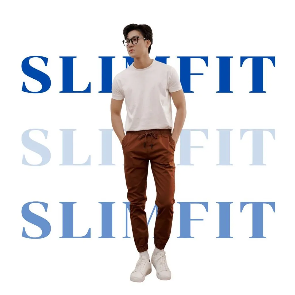 Ảnh Quần Jogger Kaki AKUBA form Slimfit vải kaki cao cấp dày dặn bền màu thiết kế trẻ trung | 01H927 3