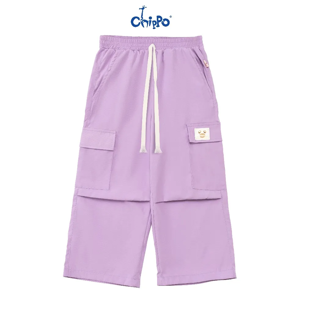 Ảnh Quần Jogger Kaki bé gái Chippo chất liệu kaki mềm mại thoải mái cho bé từ 7 đến 12 Tuổi(21-40Kg) 2