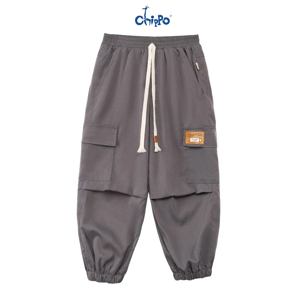 Ảnh Quần Jogger Kaki bé trai Chippo chất liệu mỏng mềm thoải mái cho bé từ 7 đến 12 Tuổi(21-40Kg) 3