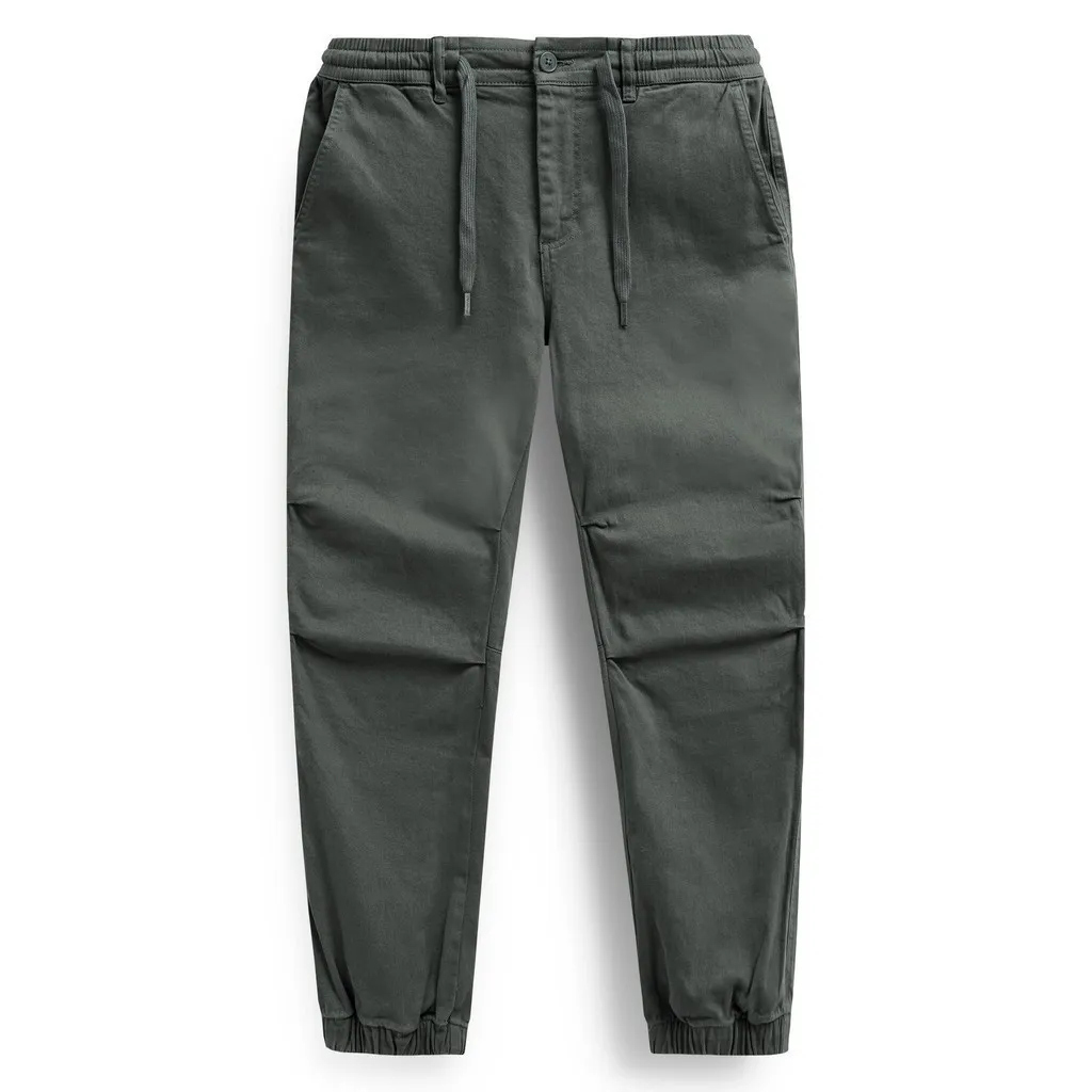 Ảnh Quần Jogger Kaki Chéo Nam Màu Wash Form Regular JGID0062 2