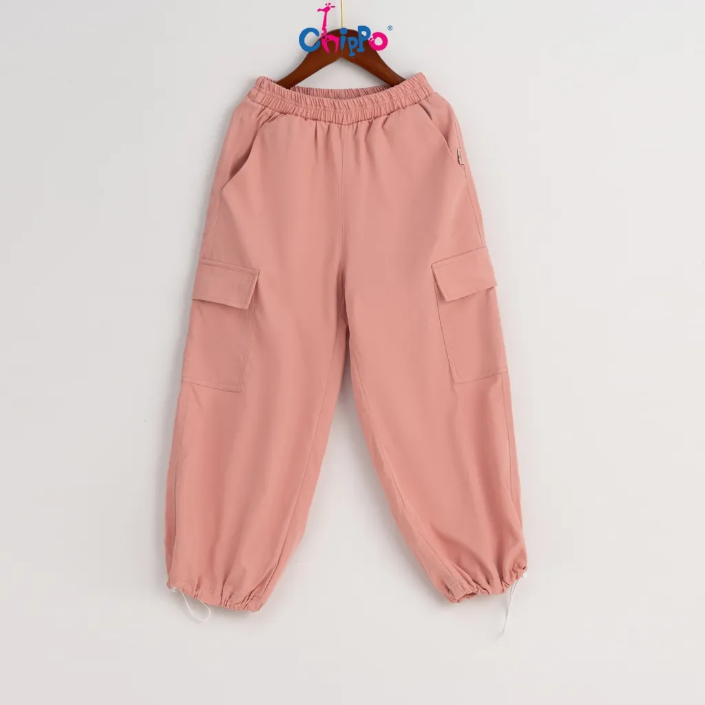 Ảnh Quần Jogger Kaki Chippo bé gái đi học chất liệu co dãn thoải mái cho bé từ 7 đến 12 Tuổi(21-40Kg) 2