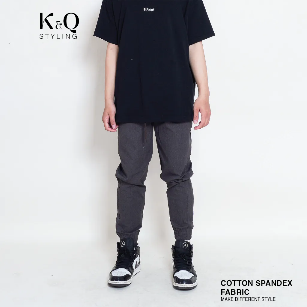 Ảnh Quần jogger kaki co giãn 4 chiều KQSTYLING xám tiêu cao cấp 1