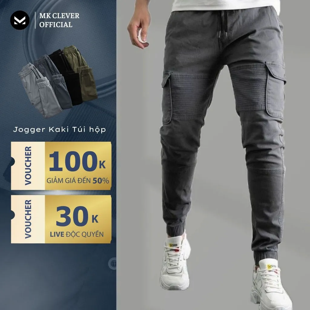Đánh Giá Quần Jogger Kaki Túi Hộp Nam MK CLEVER: Co Giãn, Form Chuẩn Đẹp