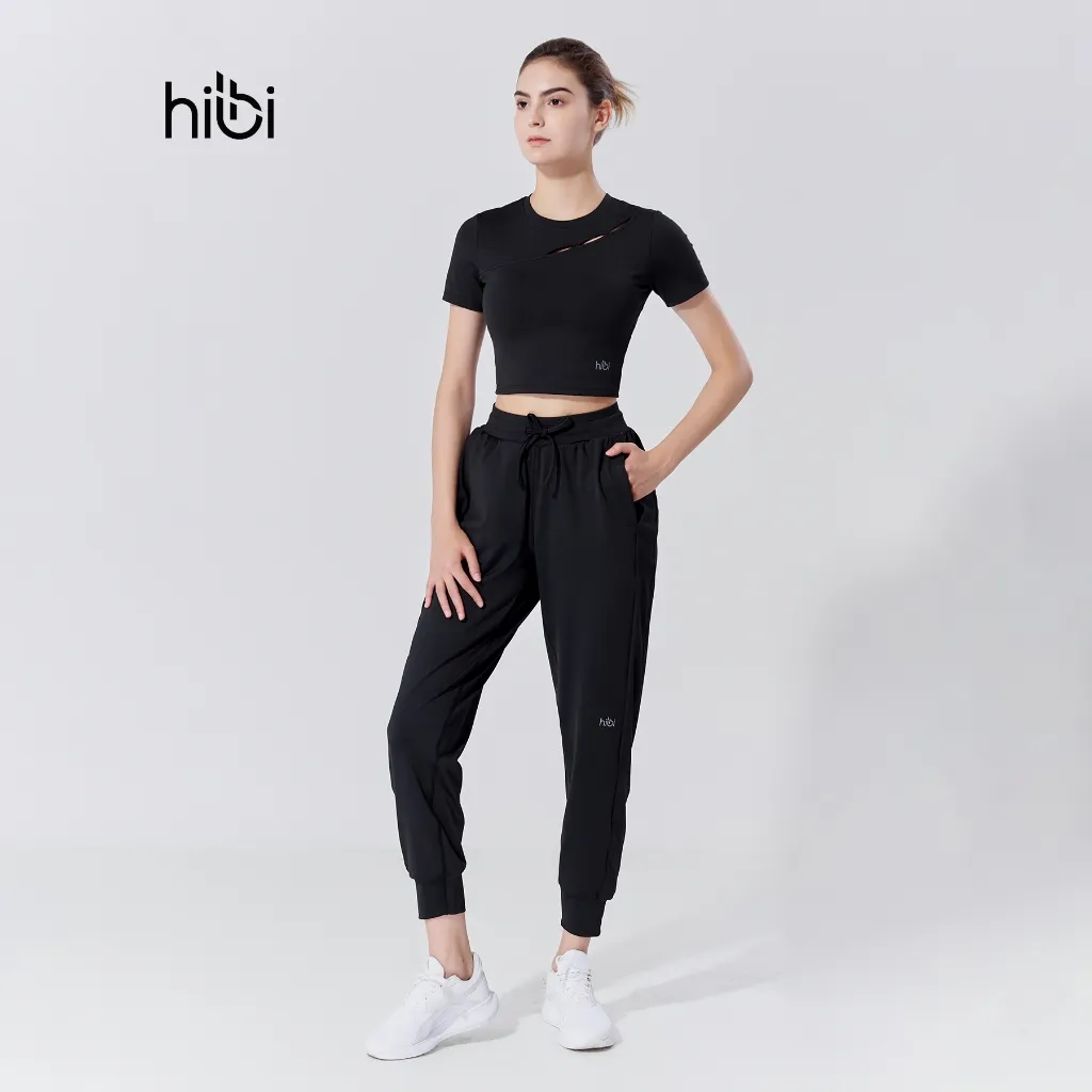 Ảnh Quần Jogger Tập Yoga Gym Hibi Sports QD319, Kiểu Jogger Có Túi Phối 2 Bên 3