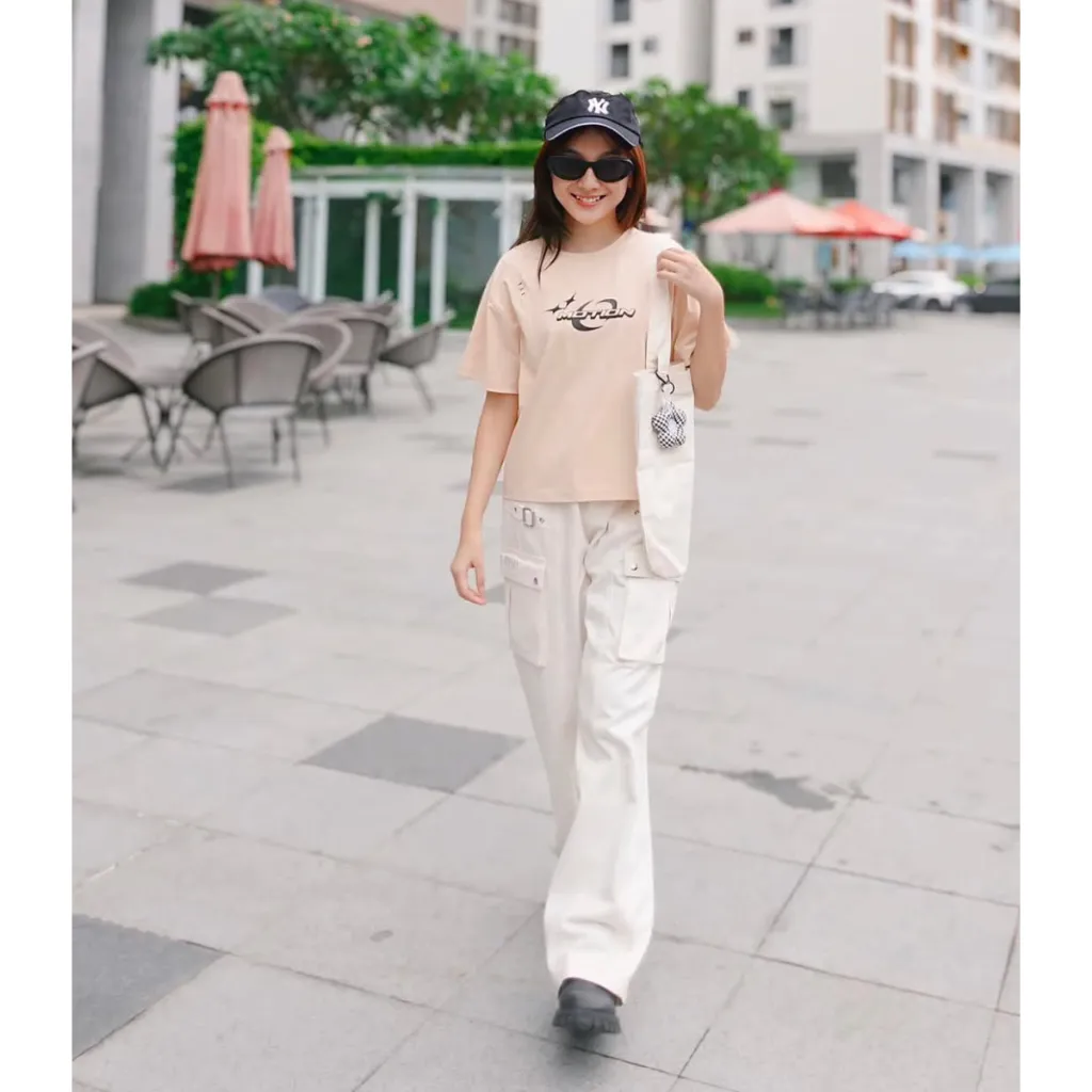 Ảnh Quần kaki bé gái size đại 35-62 KG YTEEN - EQX029-3, quần dài ống rộng lưng thun 2