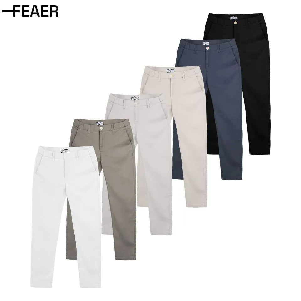 Ảnh Quần kaki dài Basic Slimfit V2 kết hợp Sizetab co giãn, trẻ trung, thanh lịch - FEAER 2