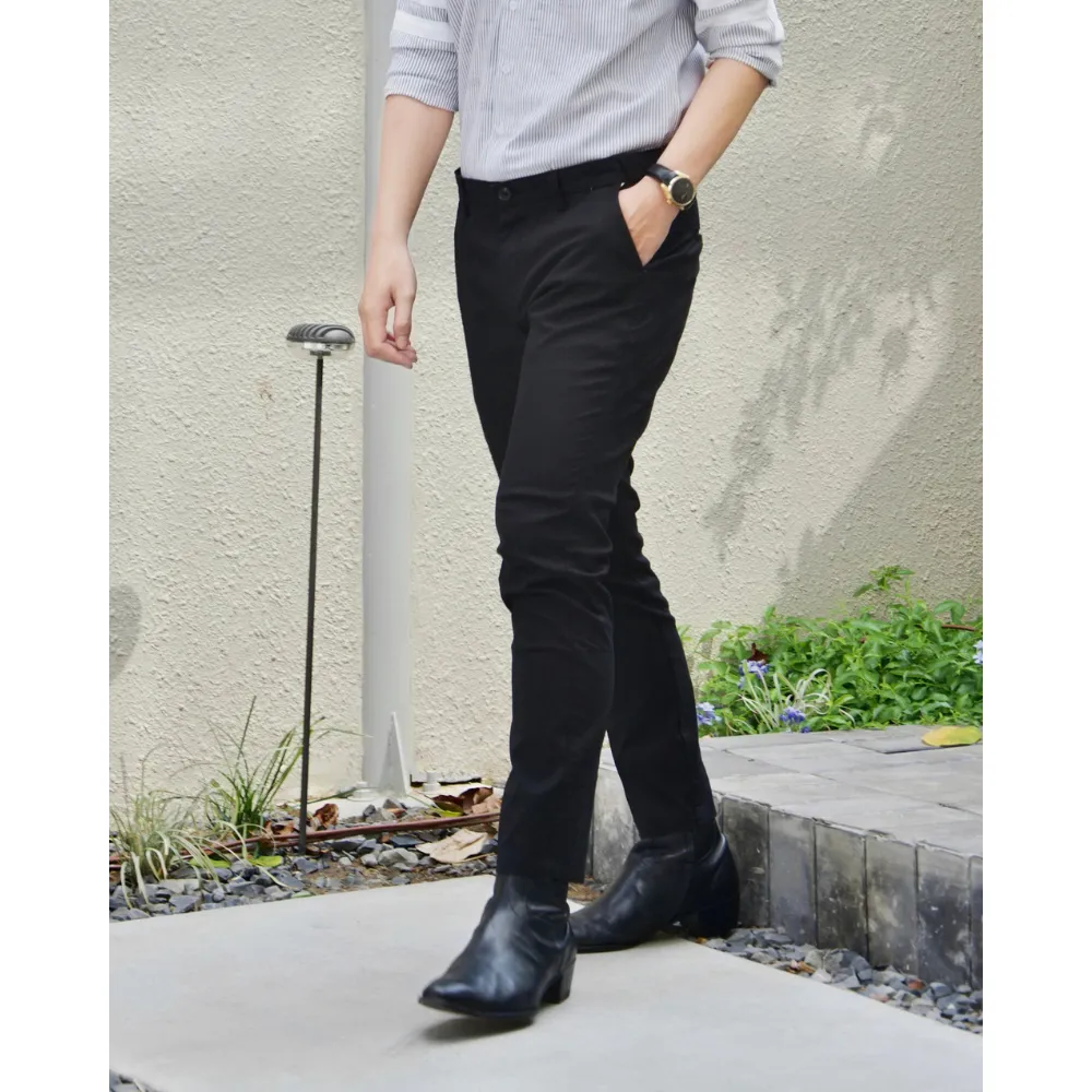 Ảnh Quần kaki dài Basic Slimfit V2 kết hợp Sizetab co giãn, trẻ trung, thanh lịch - FEAER 3