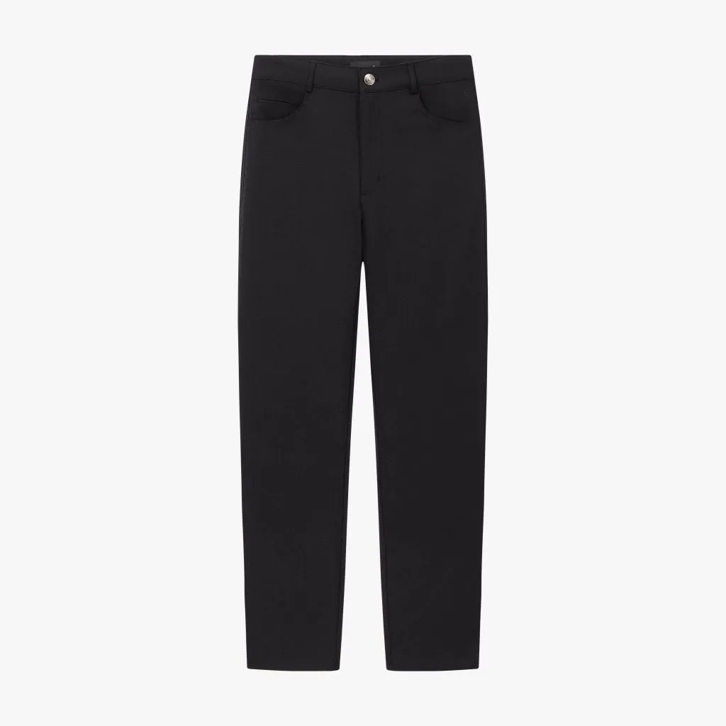 Ảnh Quần Kaki Dài Đen 9QKKT501 Biluxury Thiết Kế Basic Bền Màu Co Giãn 1