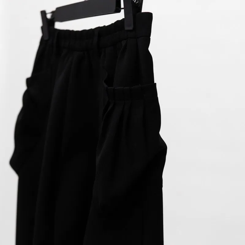Ảnh Quần kaki đen Unisex Zune,zx, túi hộp ống rộng phong cách Nhật Bản, Fuku Pant 1