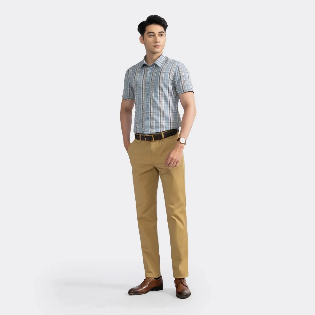 Ảnh Quần kaki nam ARISTINO dáng suông vừa thoải mái - AKK00302 2