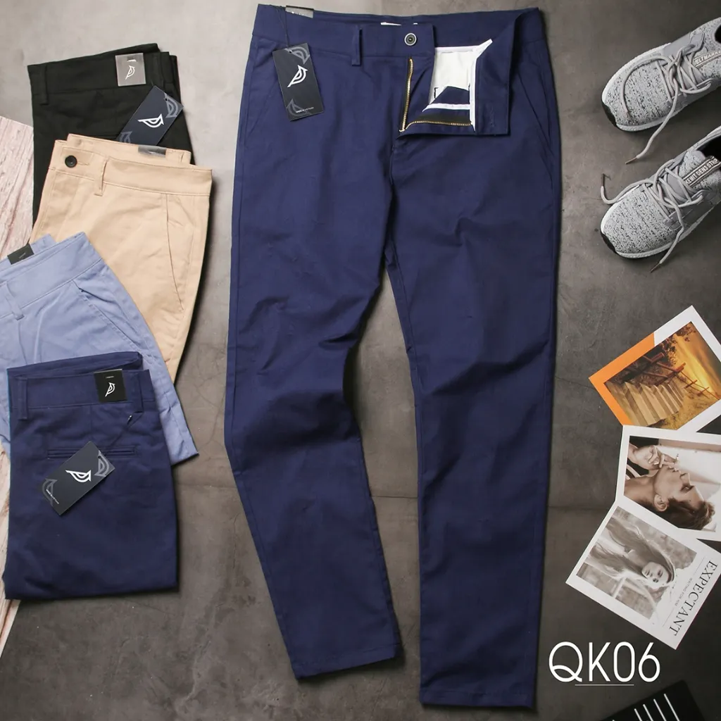 Ảnh Quần Kaki Nam Dài AVIANO, Quần Tây Thiết Kế Phong Cách Thời Trang 1