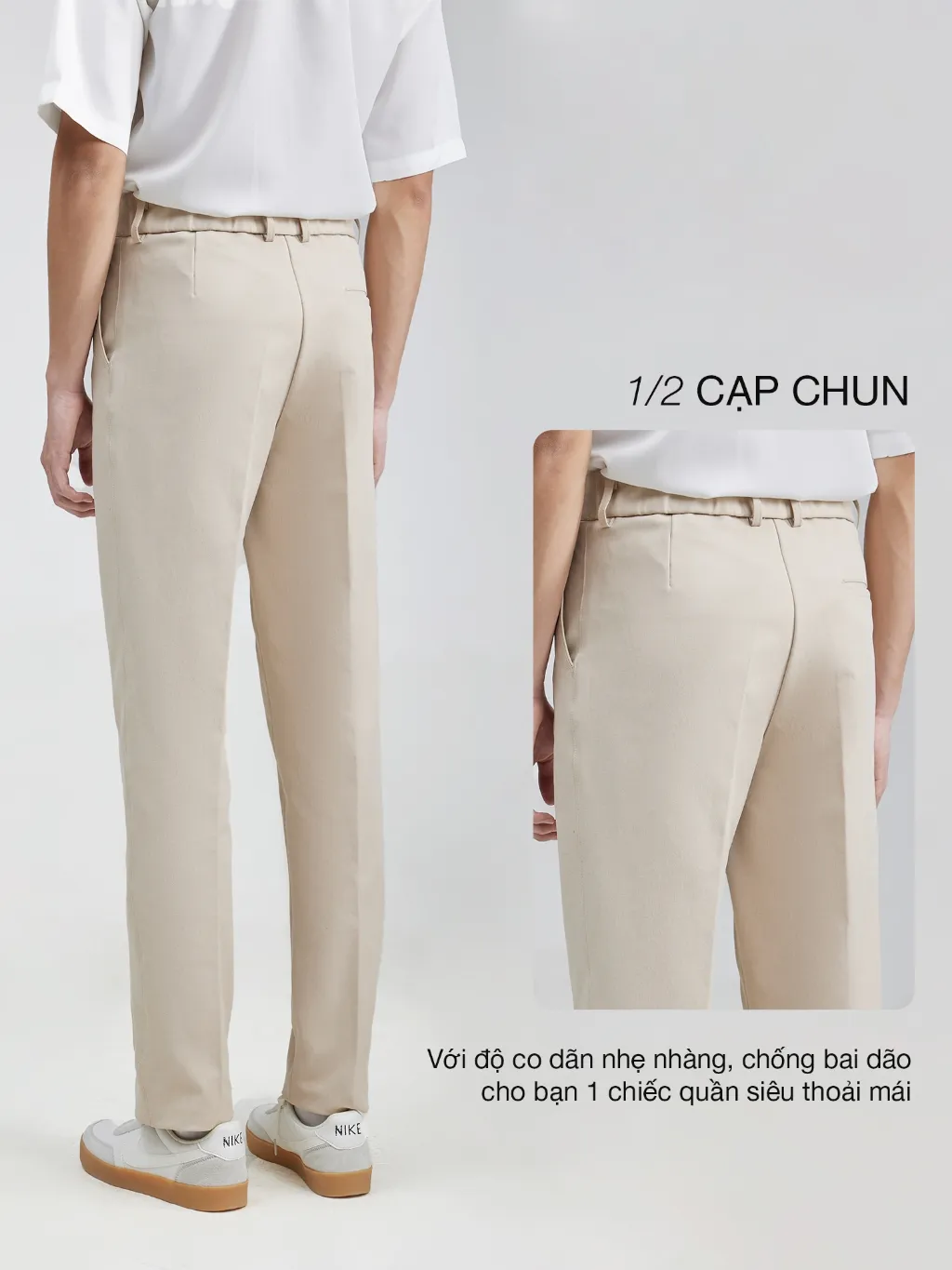 Ảnh Quần kaki nam JBAGY dáng baggy, co giãn cạp chun ẩn tinh tế - JD0103 4