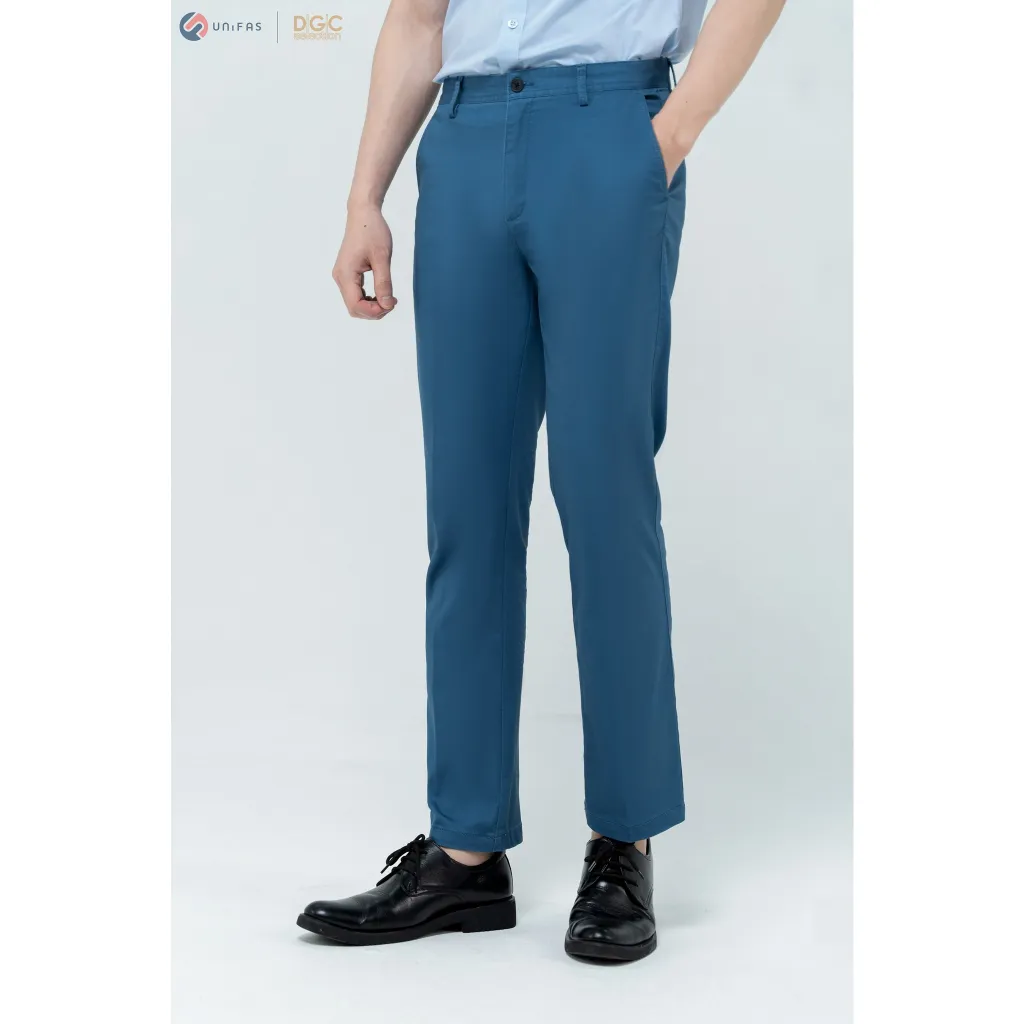 Ảnh Quần kaki nam không ly DGCs - dáng suông, đứng dáng,co giãn nhẹ - SQKBC04M 1