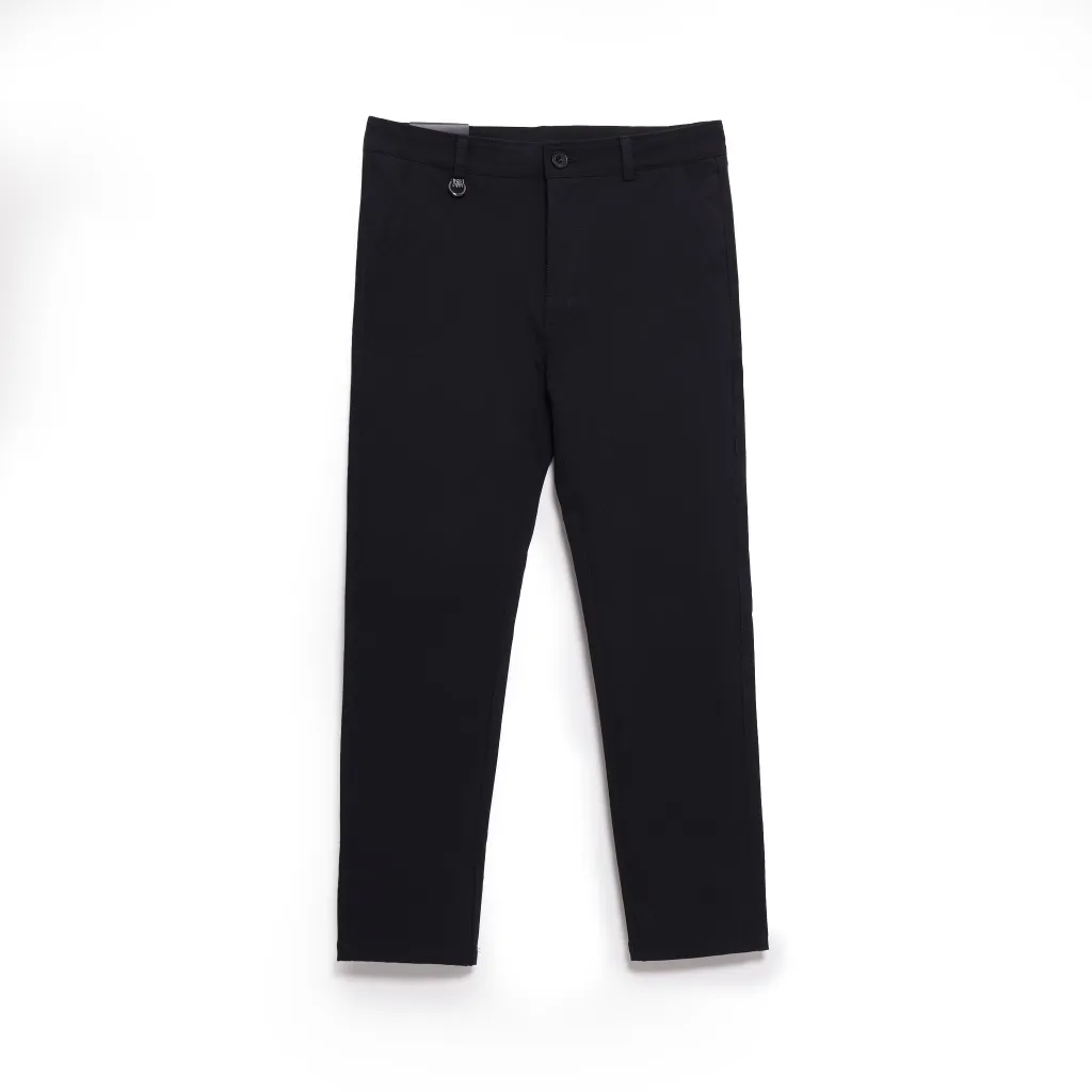 Ảnh Quần kaki nam KQSTYLING quần kaki ống đứng co giãn 4 chiều form tapered fit Đen 2