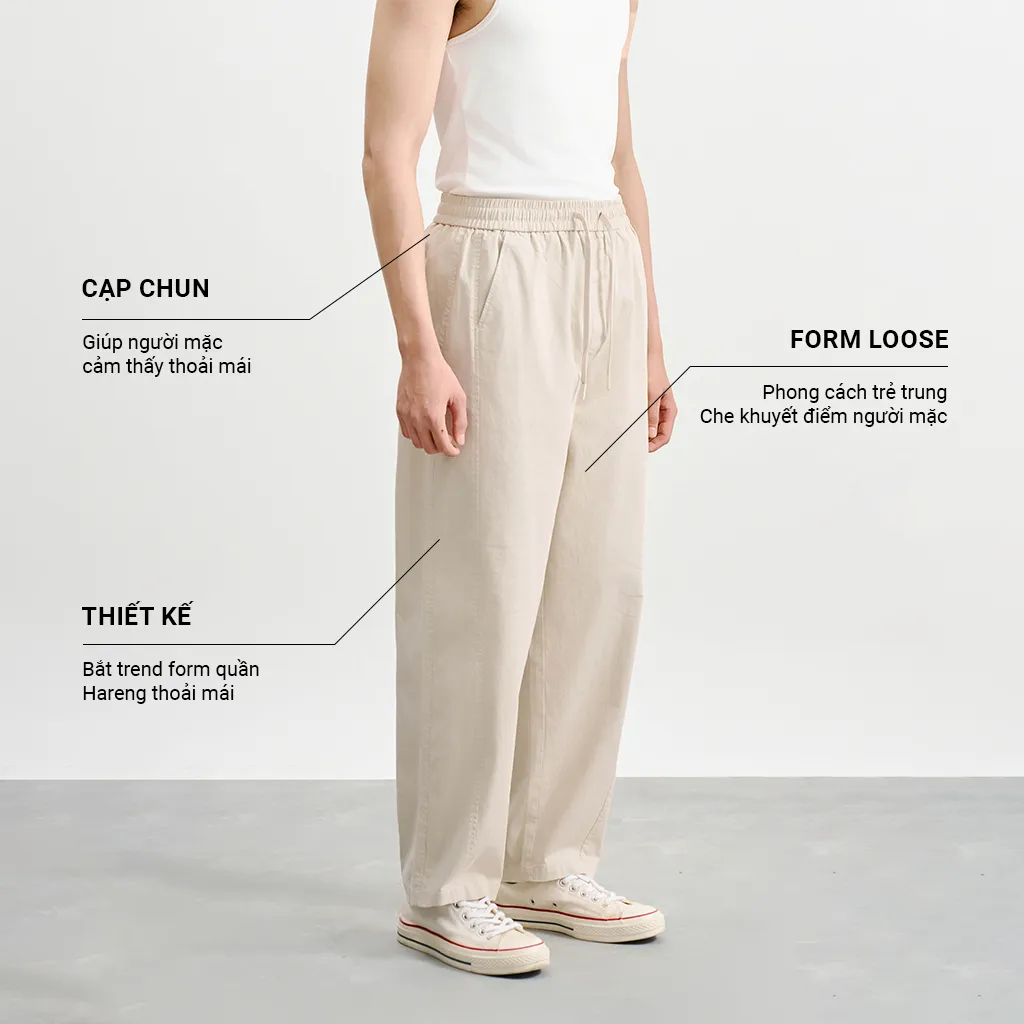 Ảnh Quần Kaki Nam Krik Form Xuông Loose Chất Liệu Cotton Mềm Mại Phù Hợp Mọi Dáng Người QK6549 1