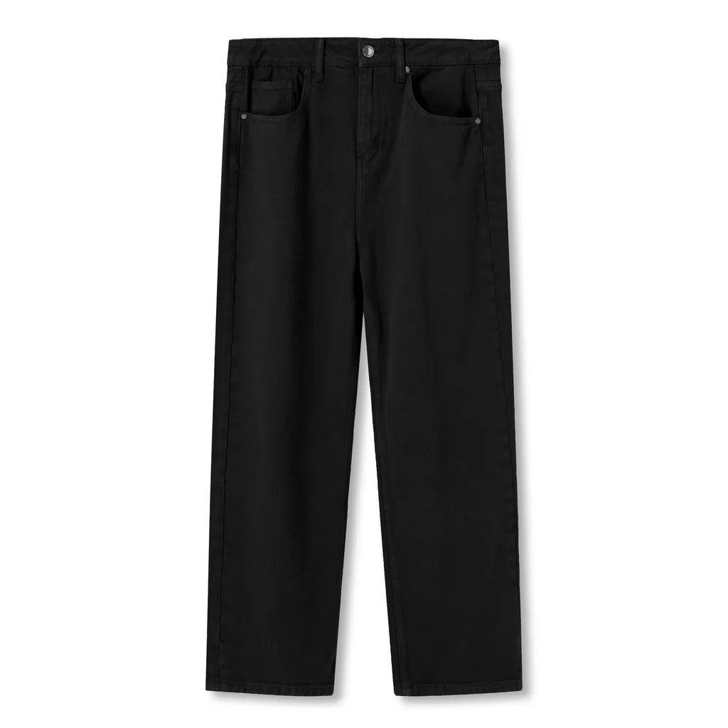Ảnh Quần Kaki Nam Ống Suông Street-Style Logo Garment-Dyed Form Baggy  QKID0043 3