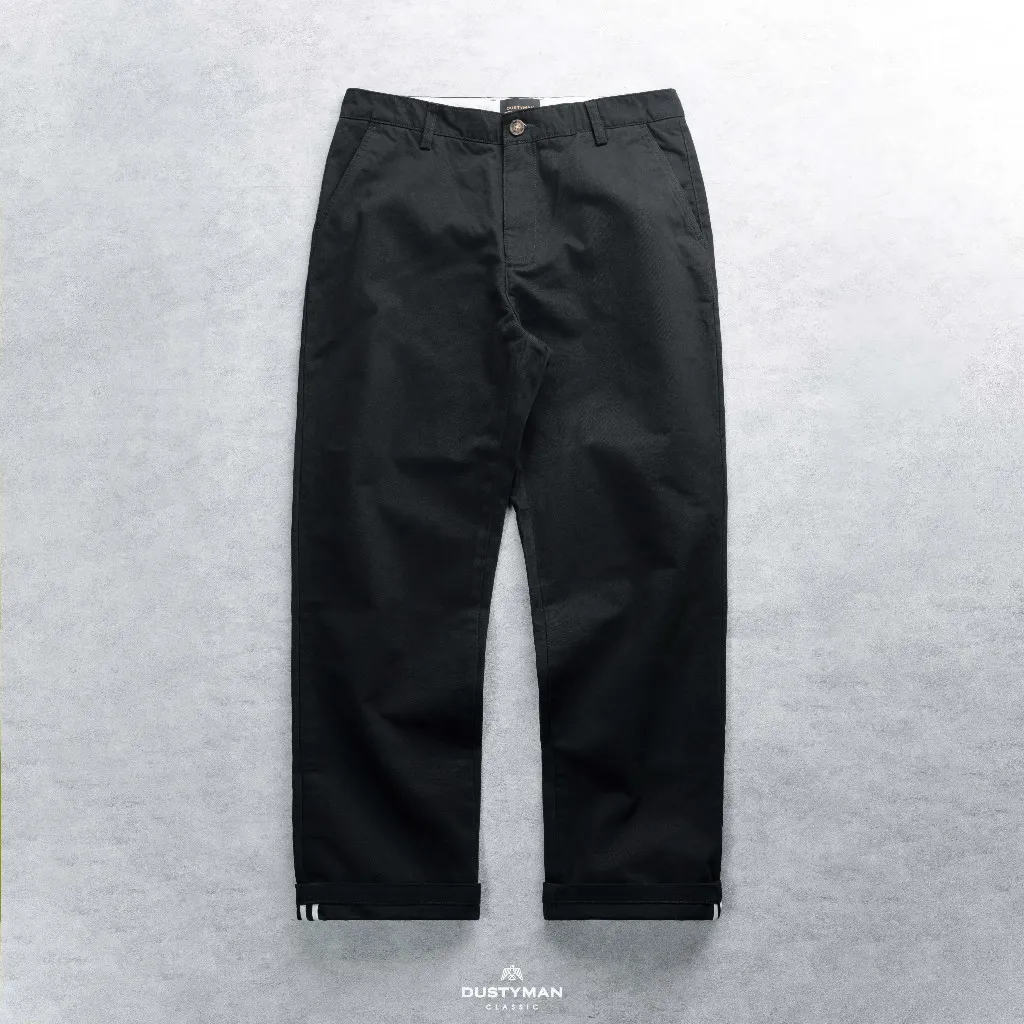 Ảnh Quần Kaki Nam Ống Suông Gale Dustyman,Chất Kaki Cotton, Cổ Điển 2